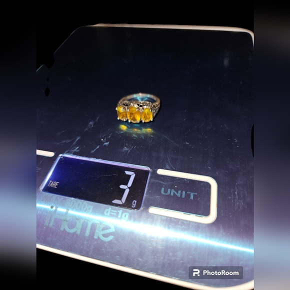 925 Sterling Silver with Citrine Setting - Picture 4 of 8